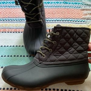 Sperry lace up duck boot
